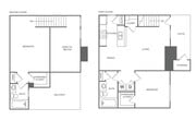 Two Bedroom Two Bath (1300 SF)