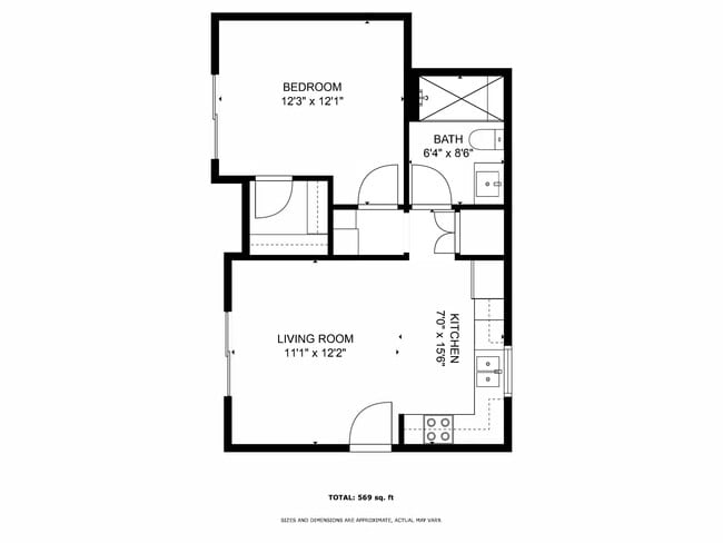 Accessory Unit (ADU) Floor Plan - 1533 Manning Ln