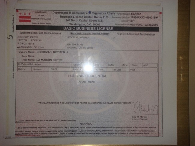 License - La Maison d'Etre