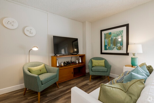 Beatitudes Campus - 2BR, 1BA - 730SF - Living Room - Beatitudes Campus