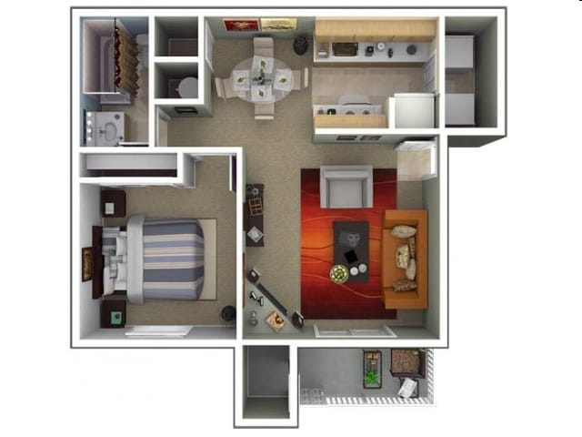 A1 - 1 Bedroom 1 Bath