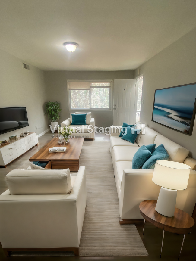 Staged living room - 1627 Line Cir Apartamentos Unidad 2