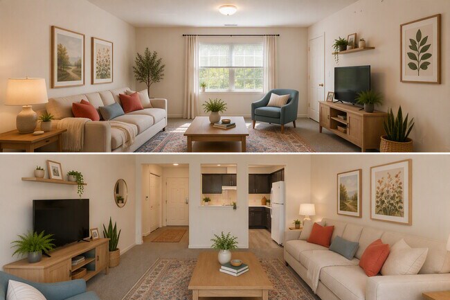 Sala de estar - Slatewood Apartments