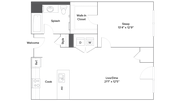 A5 1-Bedroom Floorplan