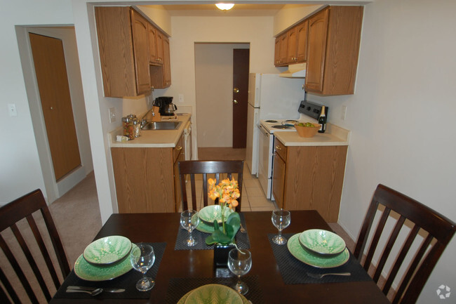 Kitchen and Dining Area - West Garden Apartments