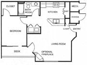 1BR/1BA