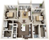 Riverhouse B1A Floor Plan