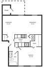 1BR/1BA
