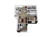 1 Bedroom / 1 Bath /657 Sq.Ft.