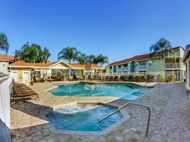 In-Ground Pool with Adjoining Whirlpool