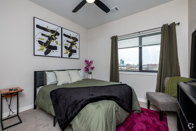 2BR, 2BA - 1081SF - 1st Bedroom