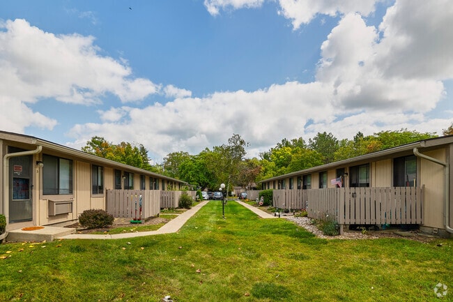 Courtyard between buildings