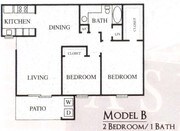 2BR/1BA