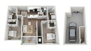 Floor Plan 2E | Seasons at Plainfield | Apartments in Plainfield, IL