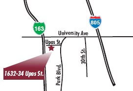 Location Map - 1632-1634 Upas St