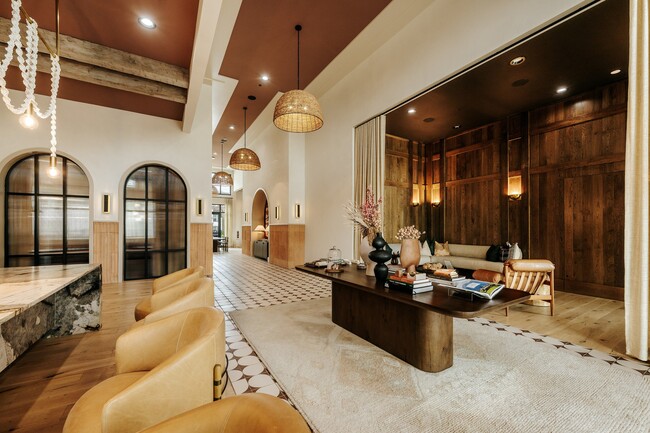 Welcom Reception and leasing lobby at Asher Apartments in North Charleston