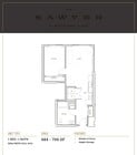Explore The Sawyer's layout, combining elegance with modern convenience at Waterfront Place.