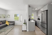 2BR, 2BA - 710SF - Kitchen/ Living Room