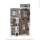 One bedroom apartment in Charlotte, North Carolina.