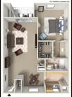Explore the perfect blend of style and comfort with this contemporary apartment layout.
