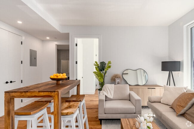 2BR, 1BR - 605SF - Living Room