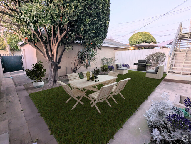 Like a house, w/private yard - 12739 Oxnard St Unit upper back Rental