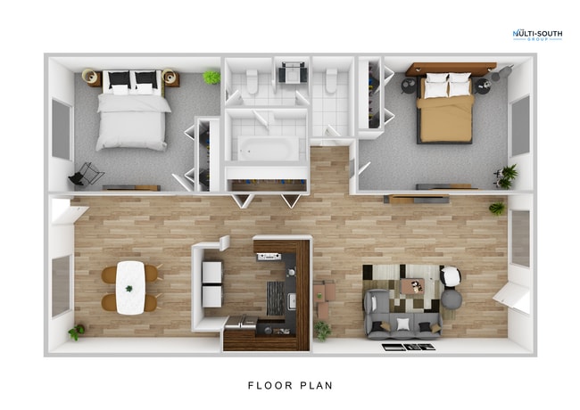 2 Bedroom 1 Bath