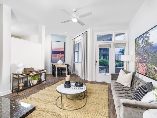 Wood plank-style flooring throughout main living areas.