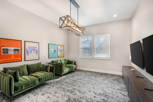 Modern Game Room with Gaming Consoles