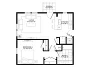 1 BR Duplex