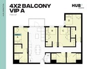 4x2 Balcony VIP A-1