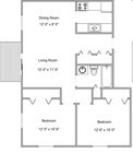 2BR/1BA