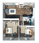 Two Bedroom One Bathroom