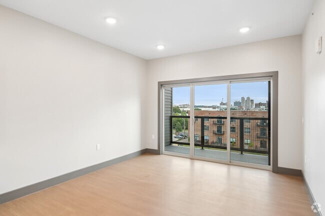 1BR, 1BA - 720SF - Living Room/ Dining Room