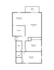 2 Bed / 2 bath floorplan with spacious living room