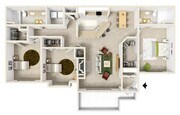 Tuscany | 3 bed 2 bath | 1440 sq ft