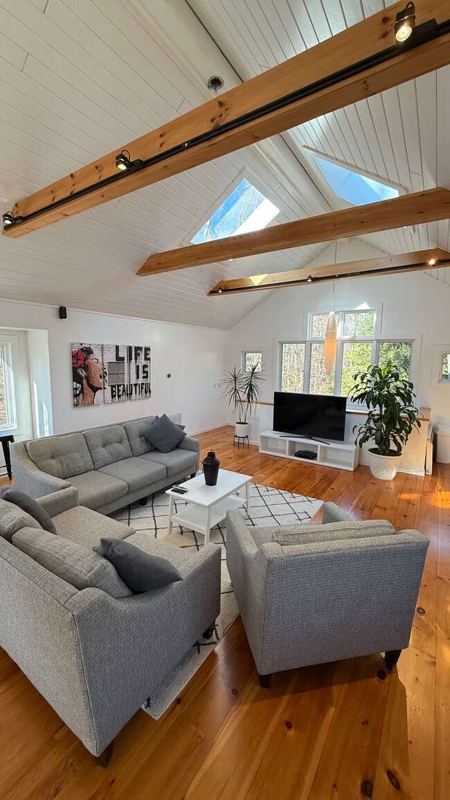Sala de estar - 33 Conant Valley Rd Unidad Barn Apartment