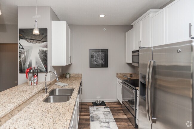 2BR, 2BA - 1179 SF - The Residences at Carmel City Center