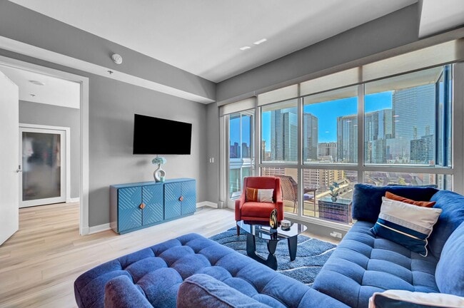 Photo - Fully Furnished 2 Bedroom 2 Bath High Rise with Strip Views Unit 1101