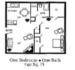 1BR/1BA