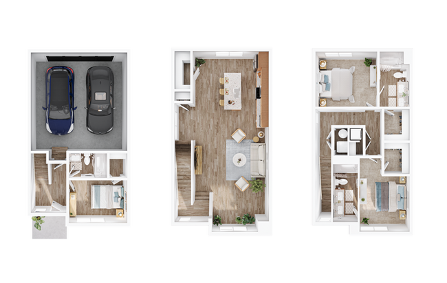 Photo - Bright & Airy 3 Bedroom Townhome Living