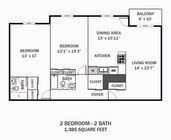 Oakwynne House 2 Bd - 2 Ba