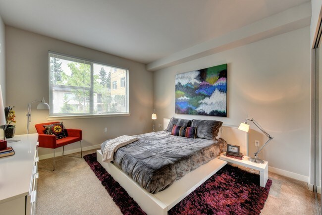 Bedroom with Large Window