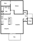 1BR/1BA