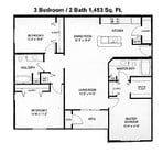 3BR/2BA