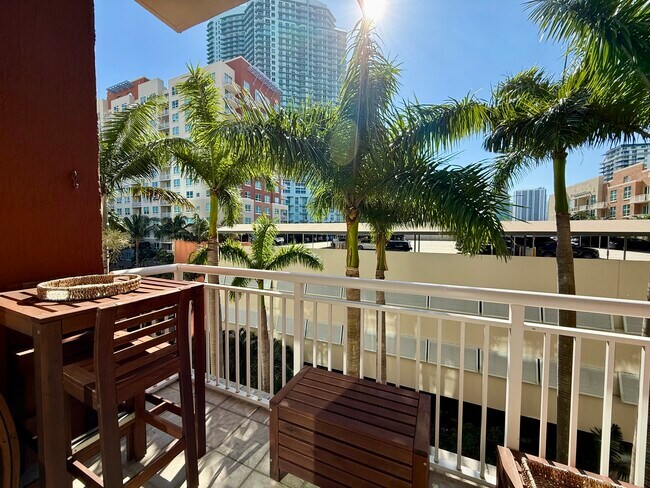 View facing out from the balcony