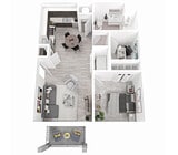 1 bed 1 bath