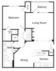 The Lindridge1 bedroom 1 bathroom 930 sq ft apartment home at The Kendrick located in Atlanta, GA 30324