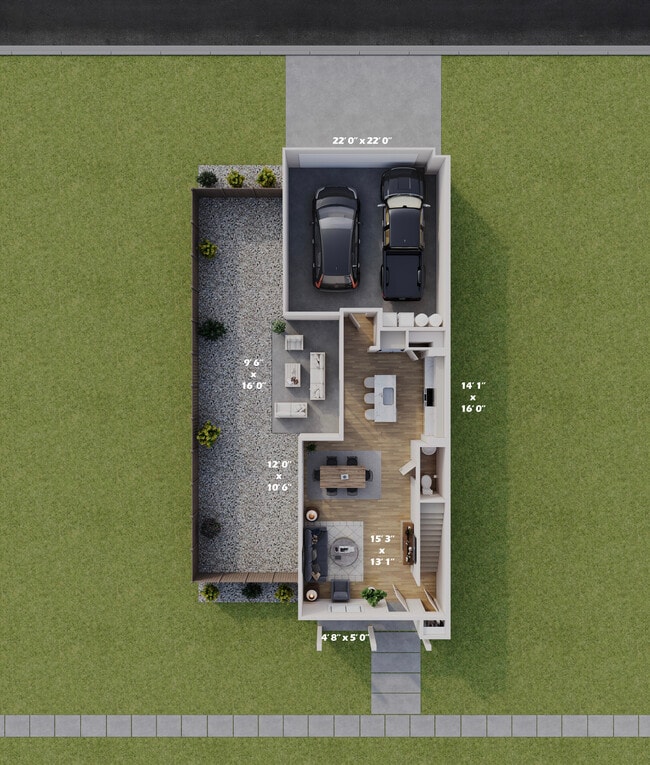 1460 Townhome A_First Floor_HR.jpg - Viera at Arbor