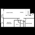 2BR/1BA